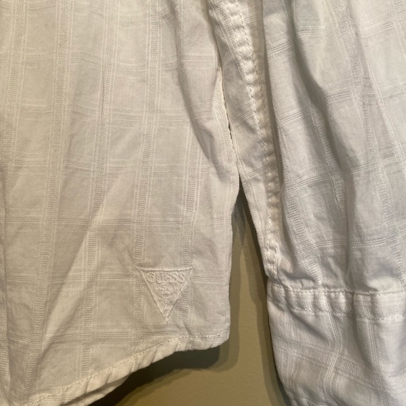 Guess Long Sleeved White Dress Shirt - Picture 4 of 11